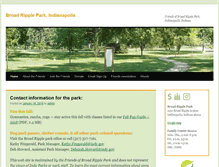 Tablet Screenshot of broadripplepark.org